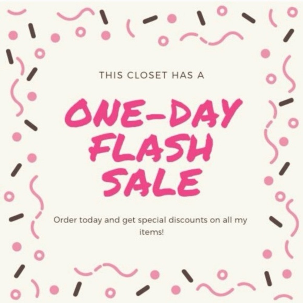 One-Day Flash Sale Graphic - Pink & Cream